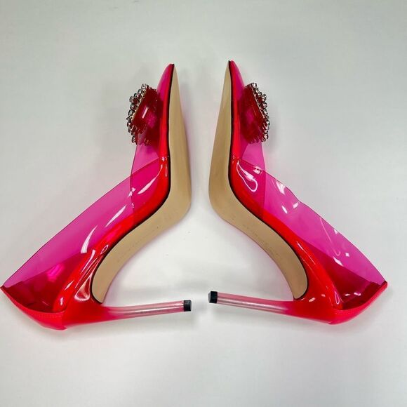 Good American Women’s Hot Pink Cinder-f*cking-rella Pump Size 9.5 - Picture 4 of 7
